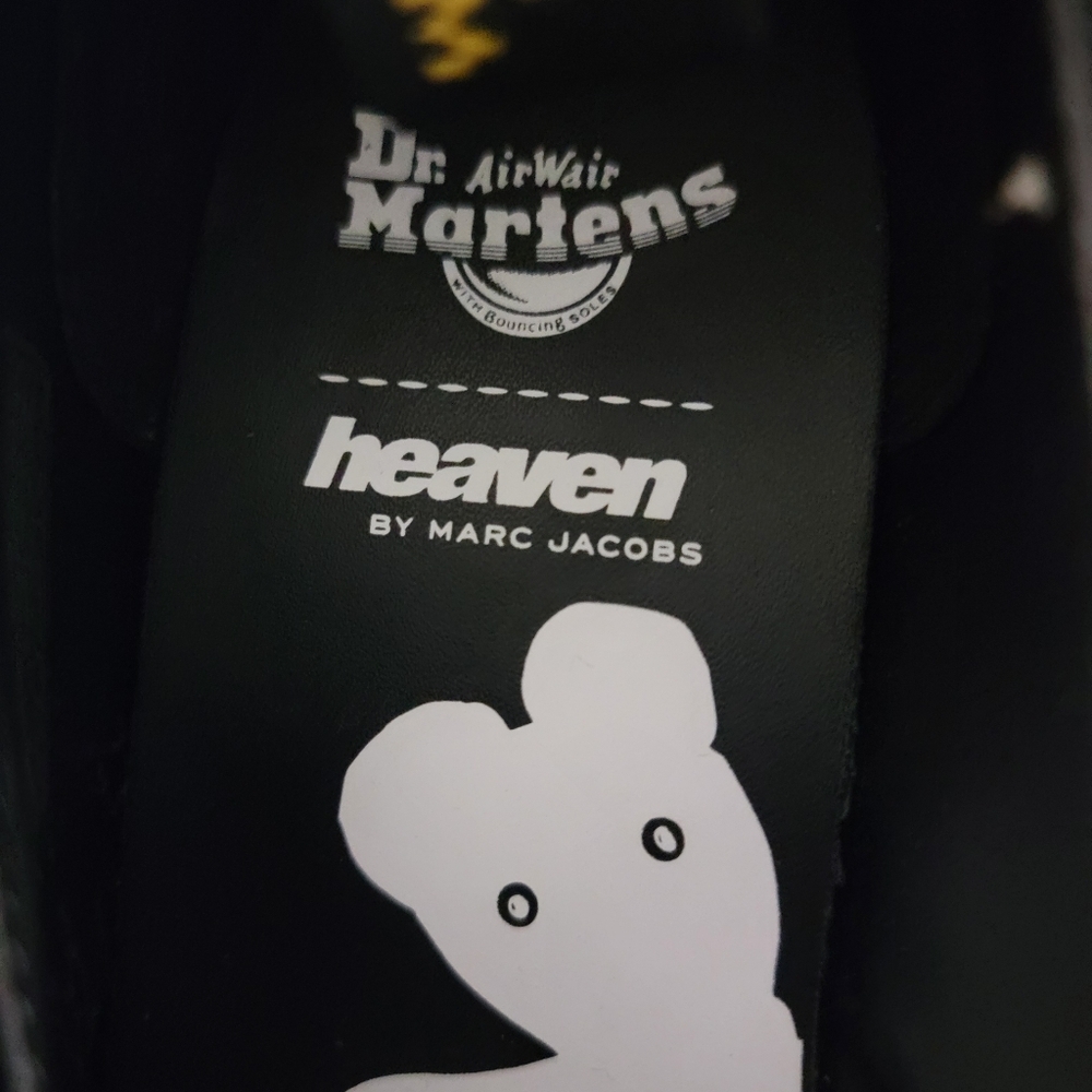 Dr. Martens Addina Heaven by Marc Jacobs Velvet Shoes in Black 8 NWT - Picture 7 of 8